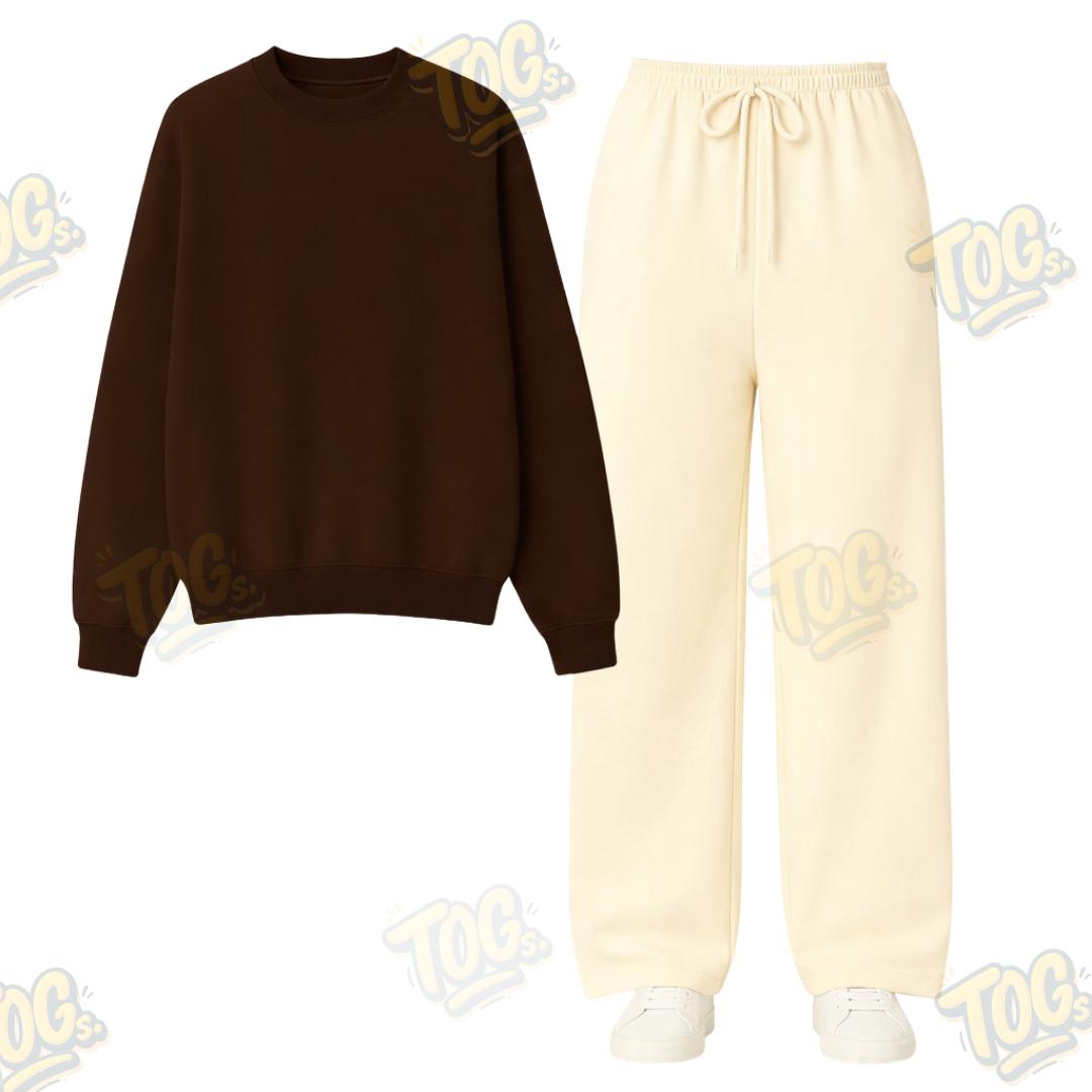Straight Leg Trouser With Sweatshirt