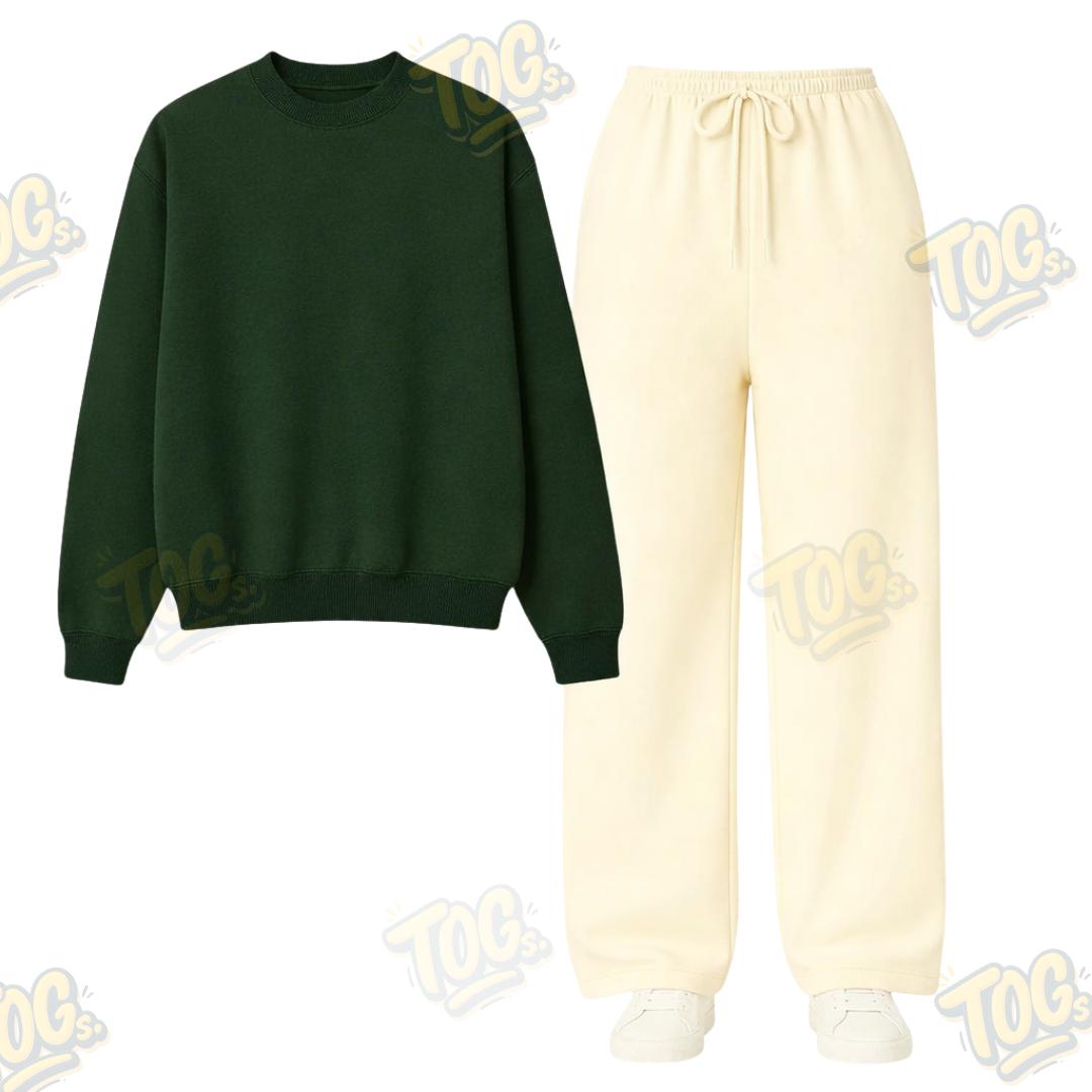 Straight Leg Trouser With Sweatshirt