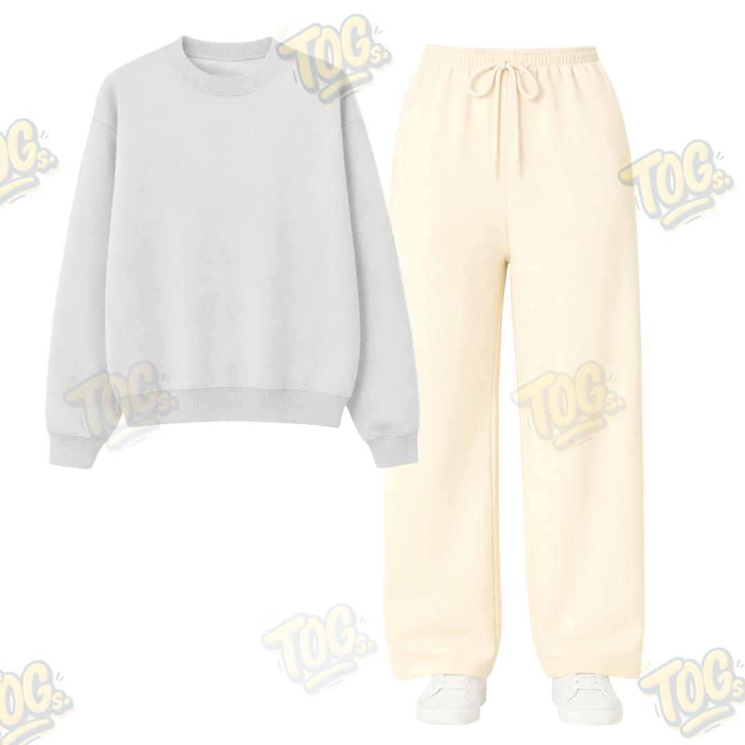 Straight Leg Trouser With Sweatshirt